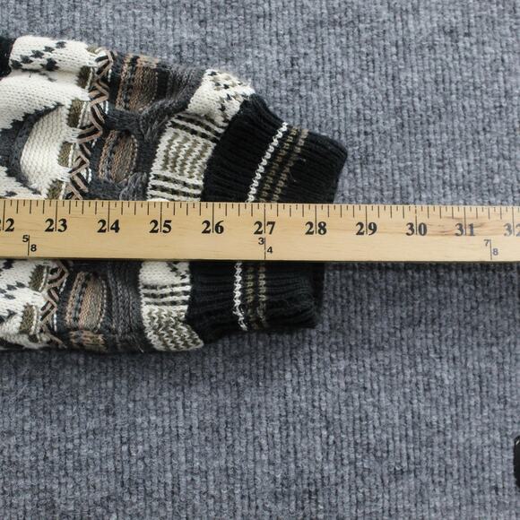 Vintage Cotton Traders Sweater Mens 2XL 3D Knit Geometric Textured Coogi Style - Picture 8 of 8